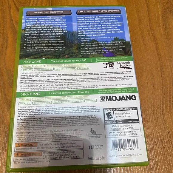 XBOX 360 Minecraft game - Picture 3 of 6